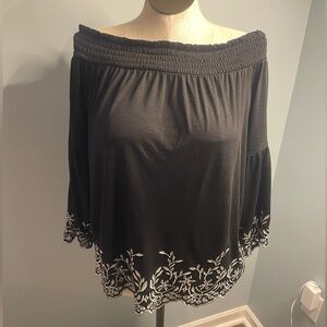 Off the shoulder short tunic